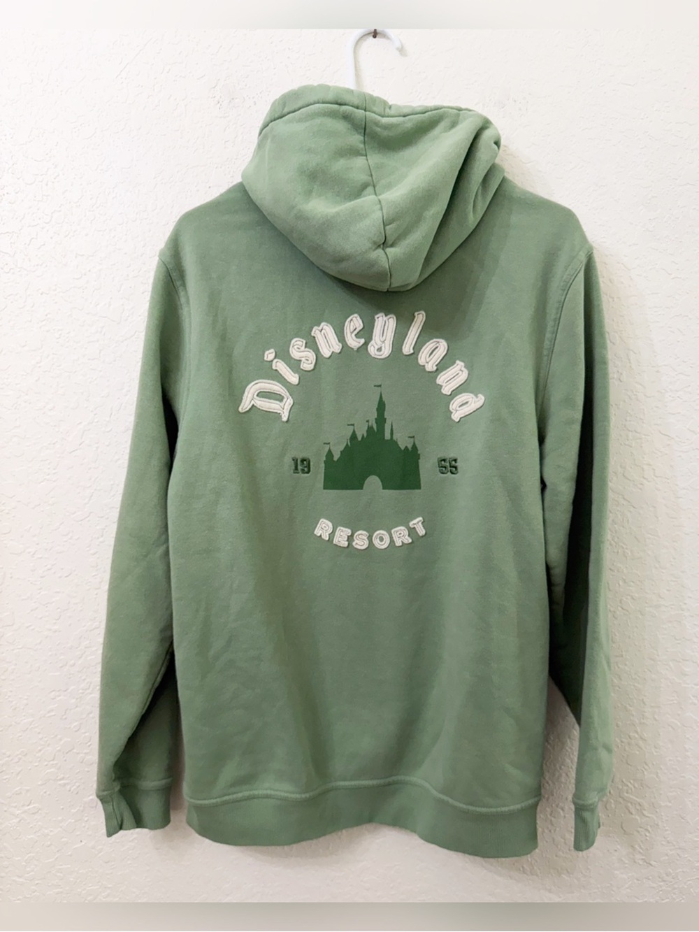 Disney Disneyland Resort 1955 Green Hoodie Size M